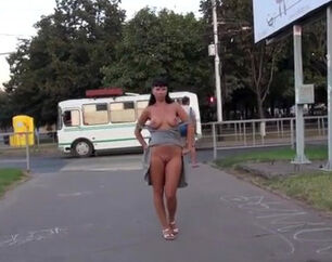 Naked dolls ambling in public